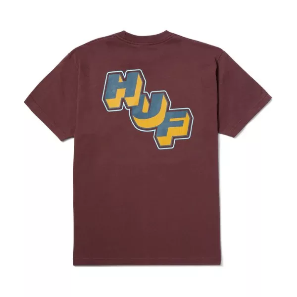 Huf Galactic Stack Tee Eggplant