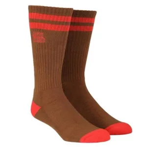 Antihero Flushable Socks Brown Red skateboard