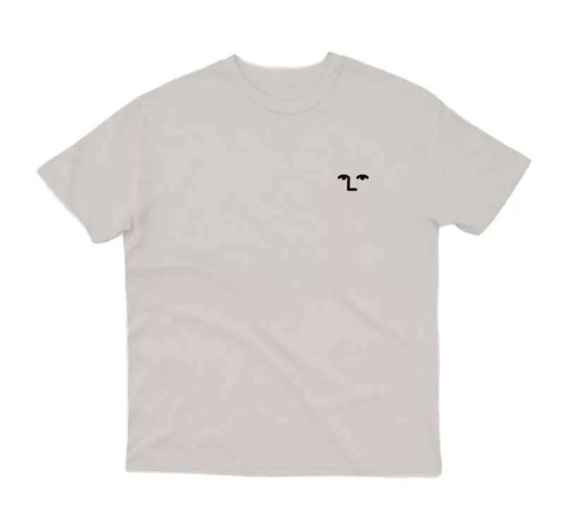 NoNSeNSe Face Off Embroidered Tee Cement