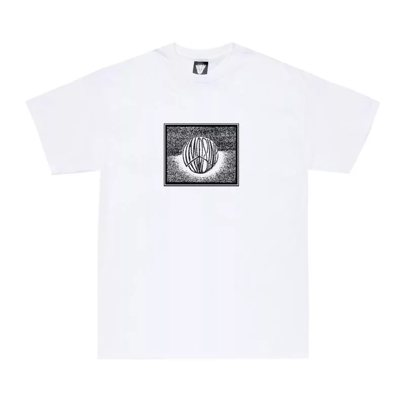 Limosine Peace Ball Tee White