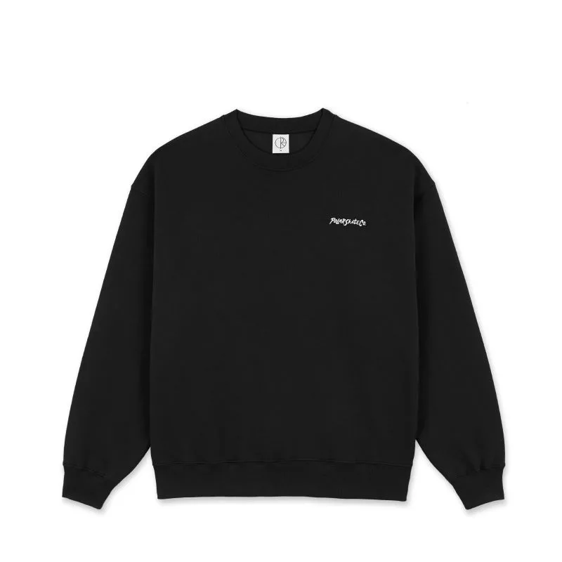 Polar Surf Logo Dave Crewneck Black