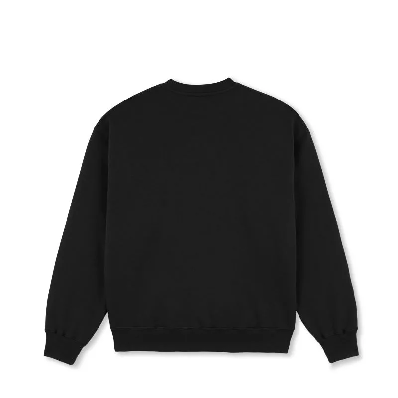 Polar Surf Logo Dave Crewneck Black