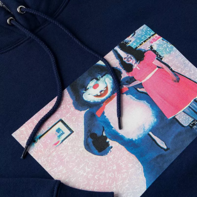 Polar Pink Dress Dave Hoodie Dark Blue