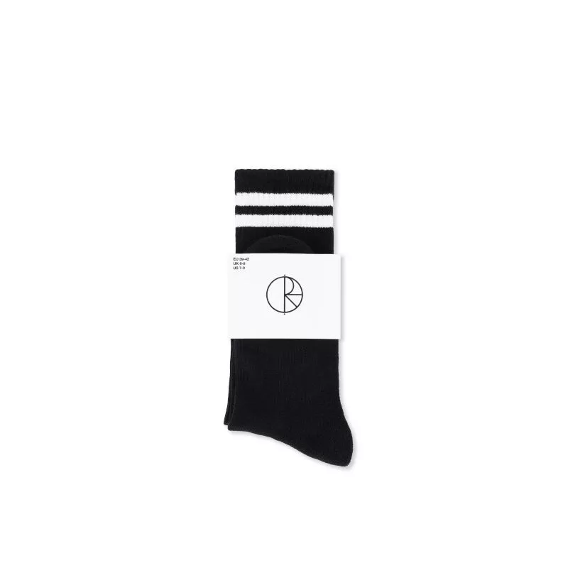 Polar – Rib Socks – Long Happy Sad Black