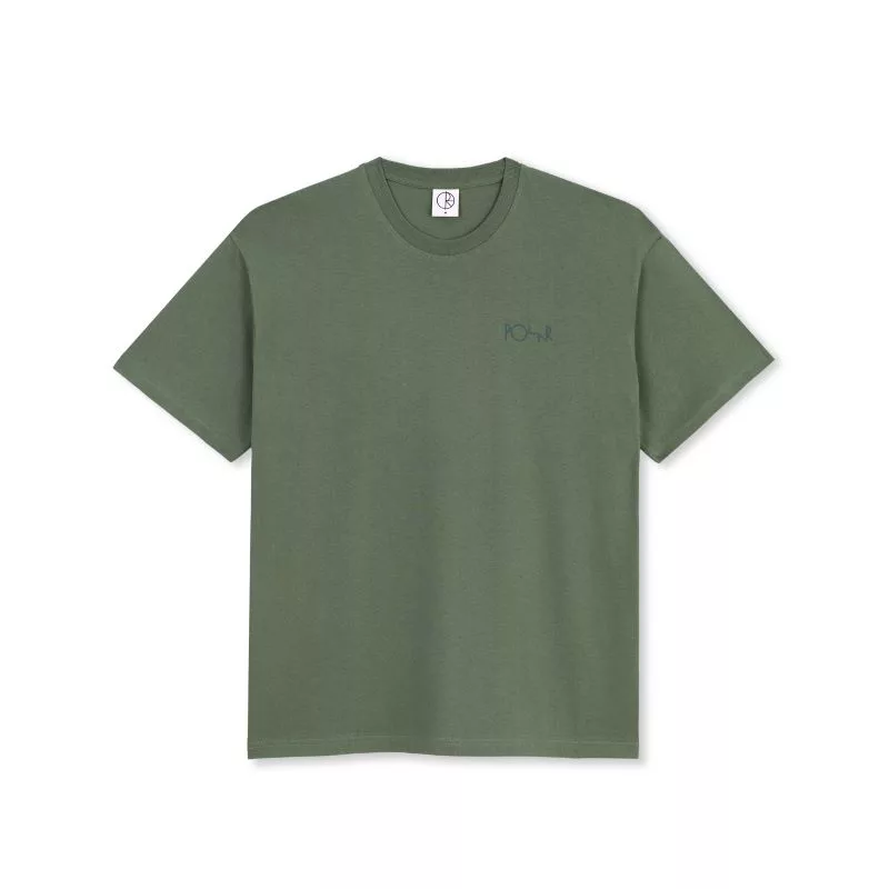 Polar Stroke Logo Tee Jade Green / Dark Green