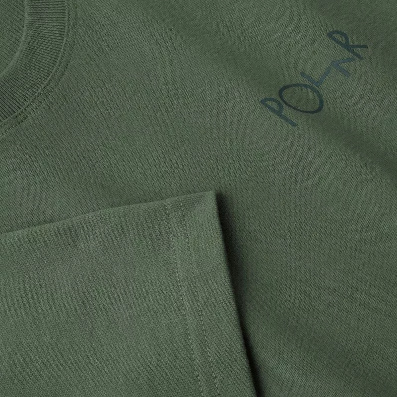 Polar Stroke Logo Tee Jade Green / Dark Green