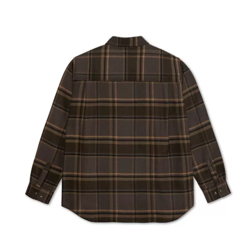 Polar Mike LS Shirt Flannel Brown/Mauve