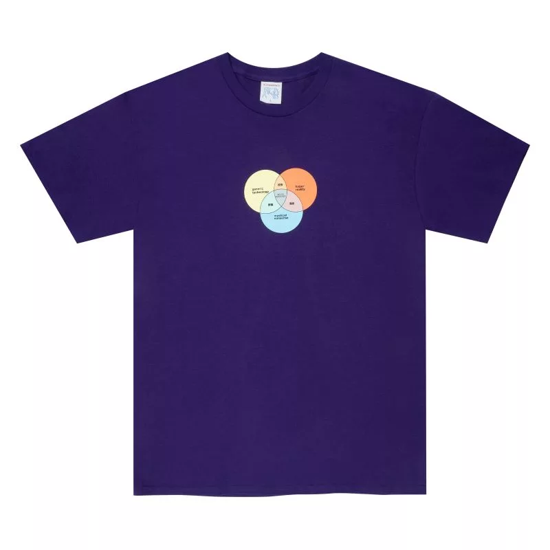 Sci-Fi Fantasy Venn Diagram Tee Purple