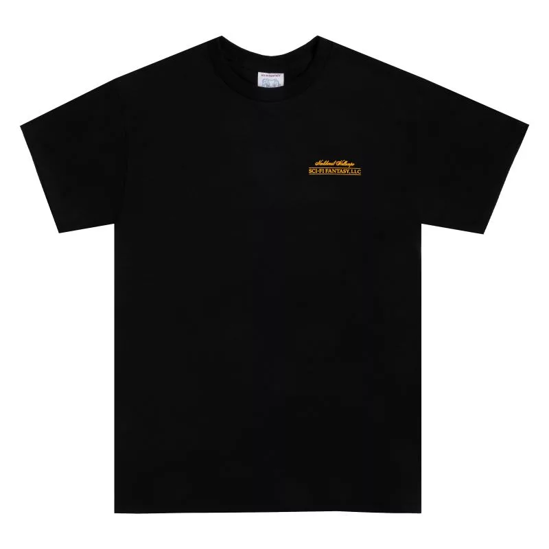 Sci-Fi Fantasy Neoliberal Tee Black