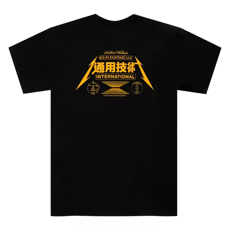 Sci-Fi Fantasy Neoliberal Tee Black