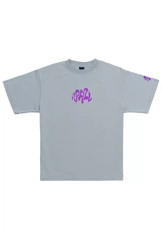 April  Warped Tee Grey