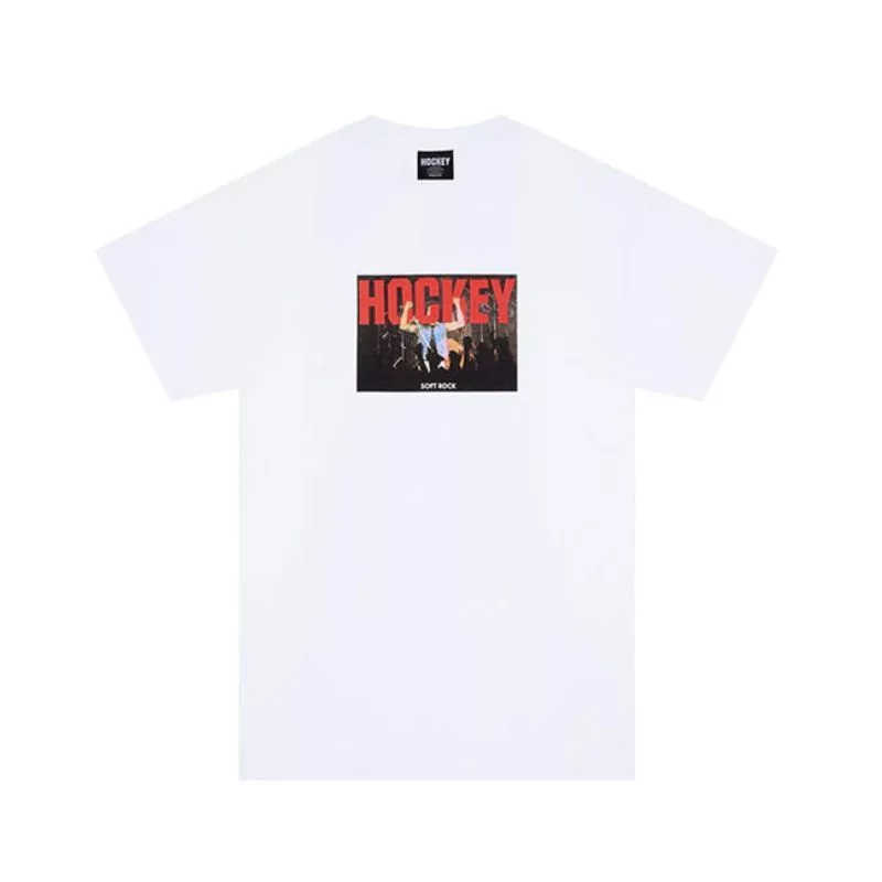 Hockey Soft Rock Tee White