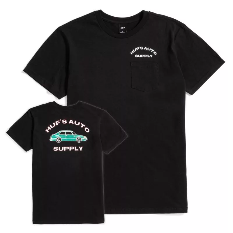 Huf Chop Shop Pocket Tee Black