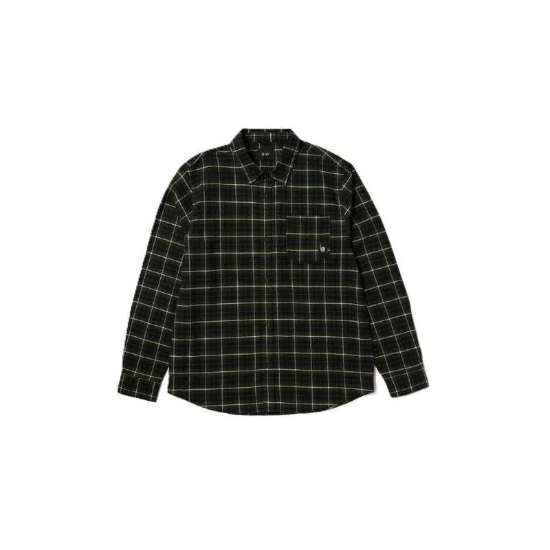 Huf  Chemise Modal Plaid / Olive