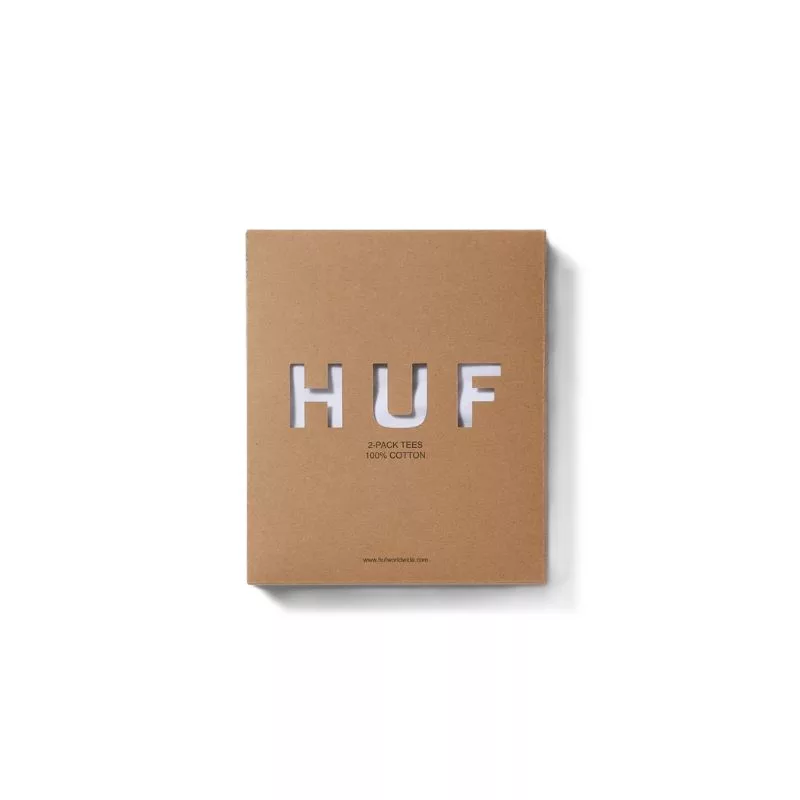 Huf T-shirt Set 2 Pack White