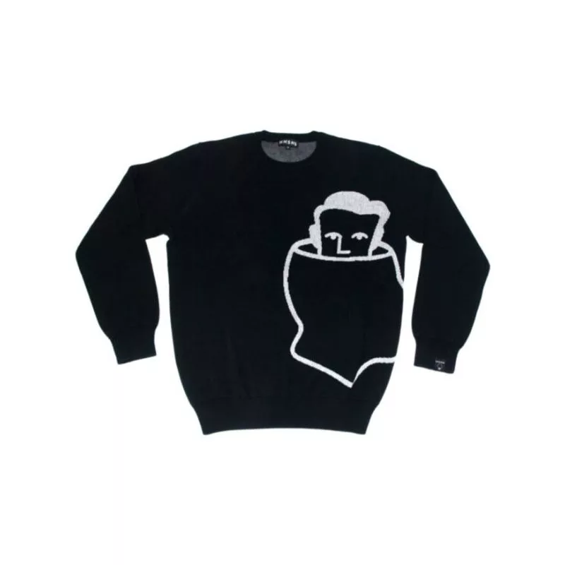 NoNSeNSe Edge Knit Black and White