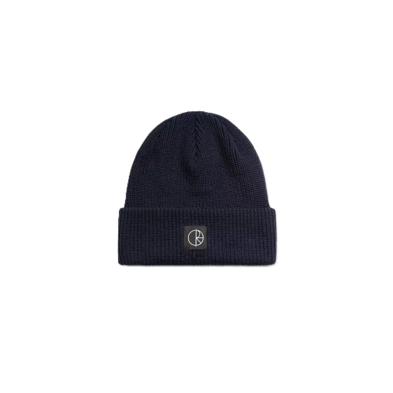Polar Double Fold Merino Beanie / Navy