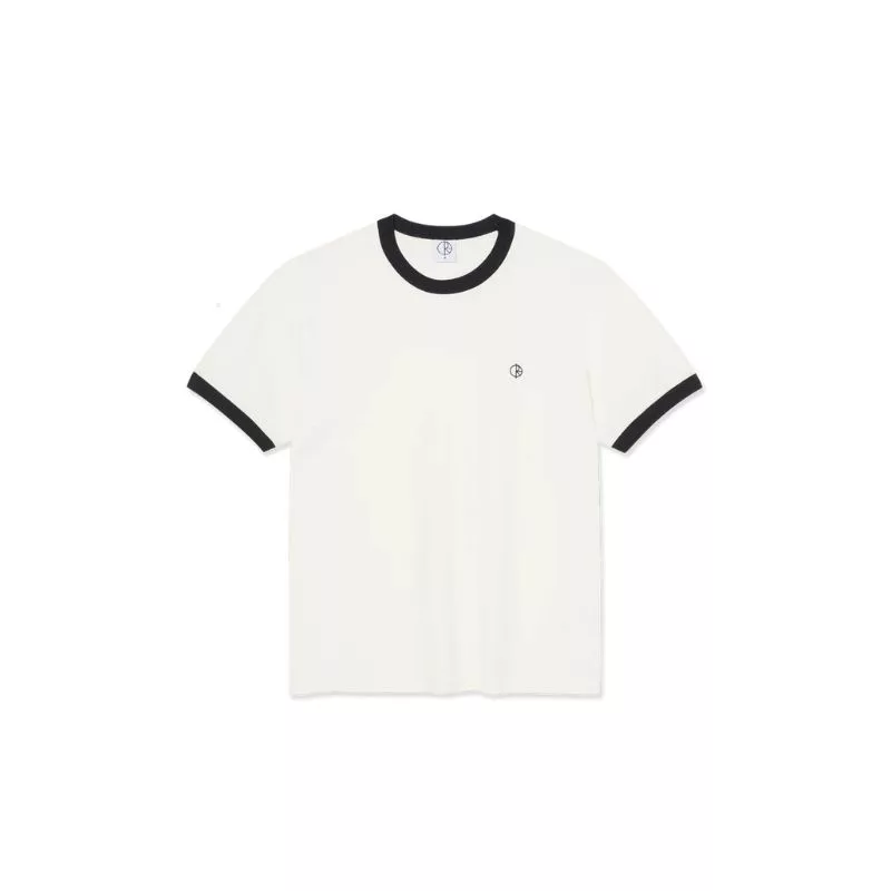 Polar Ringer Tee / Cloud White-Navy