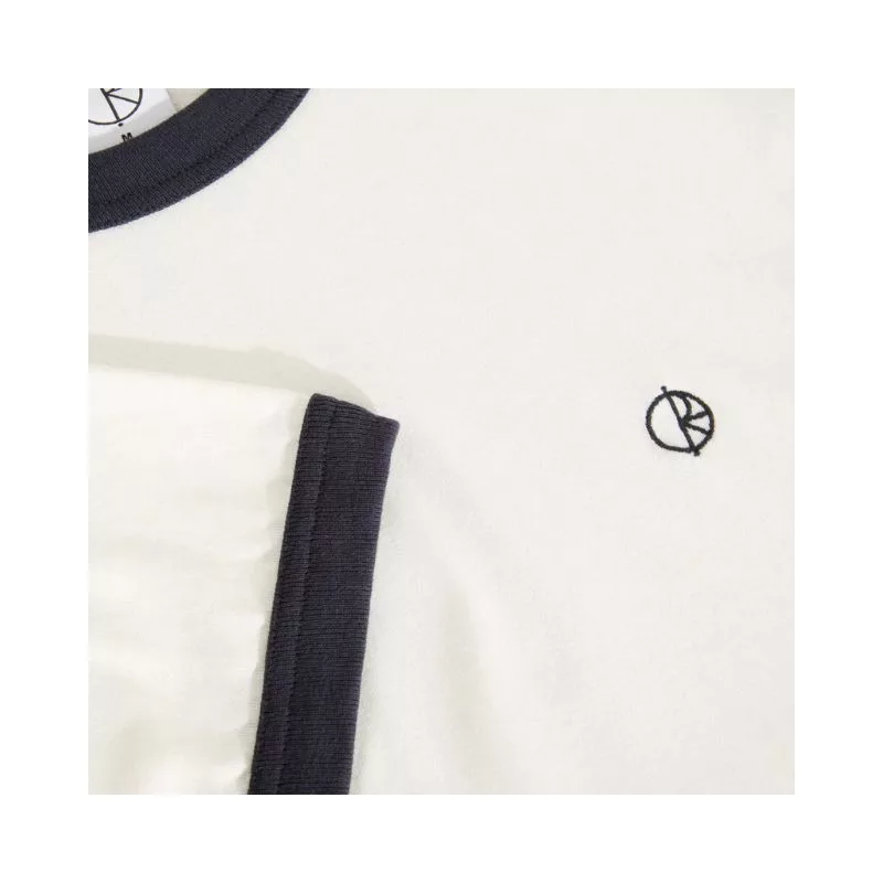 Polar Ringer Tee / Cloud White-Navy