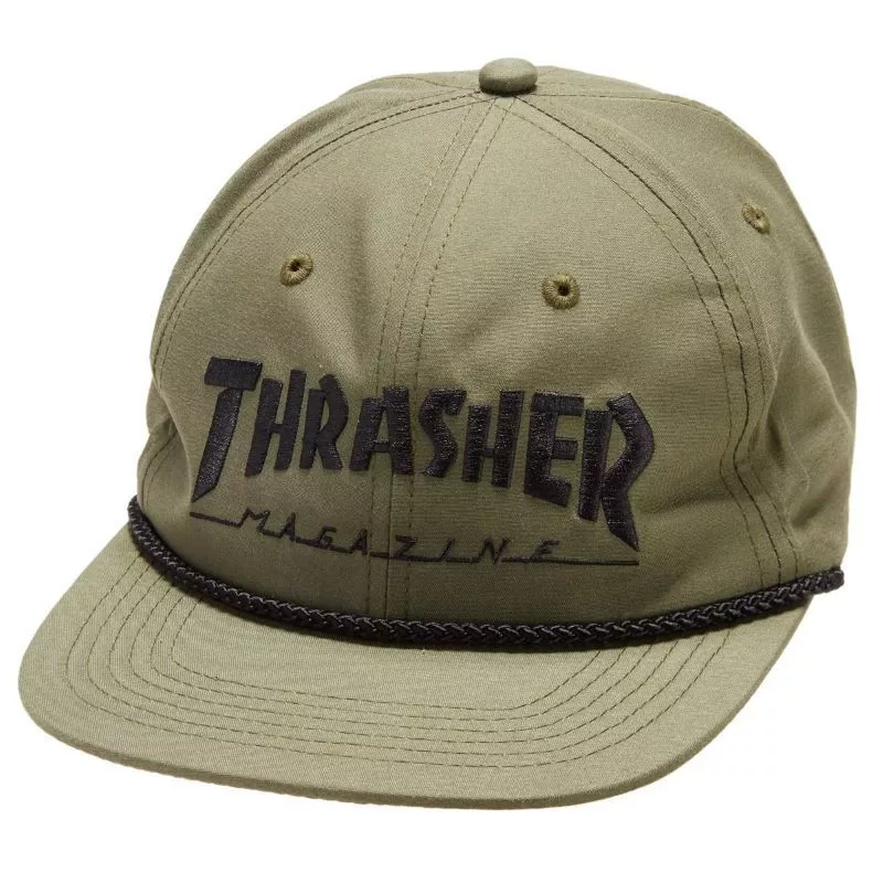 Thrasher / Rope Snapback / Olive