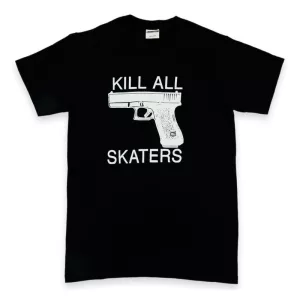 Jenkem mag Tee Kill All Skaters Black