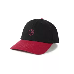 Polar Skate Co Sai Cap Stroke Logo Black red