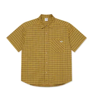 Polar Skate Co Mitchell Shirt Yellow Front