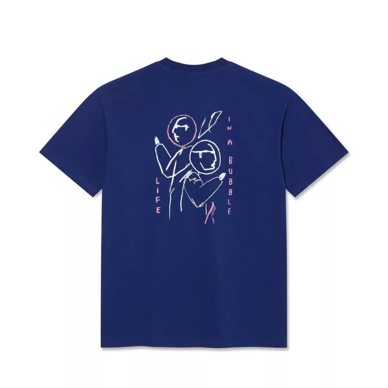 Polar Skate Co / Tee Life in a Bubble / Deep Royal Blue
