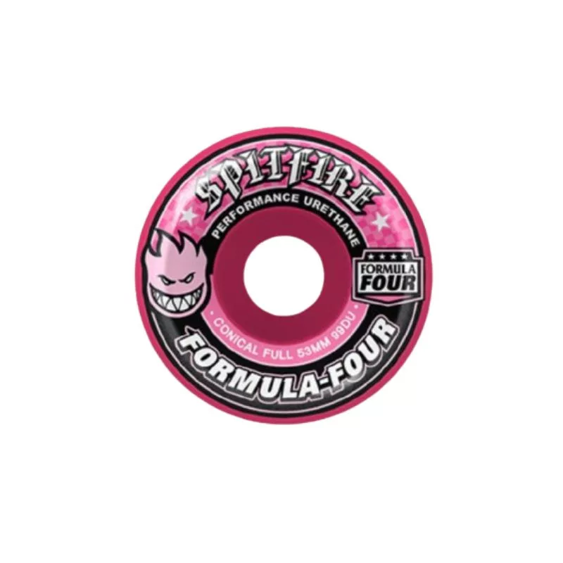 Spitfire Wheels / 53mm 99A / Conical Full / Pink
