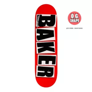 Baker Brand Logo og Red Black 8.38