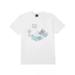 Huf Roads Dawgs Tee White 1
