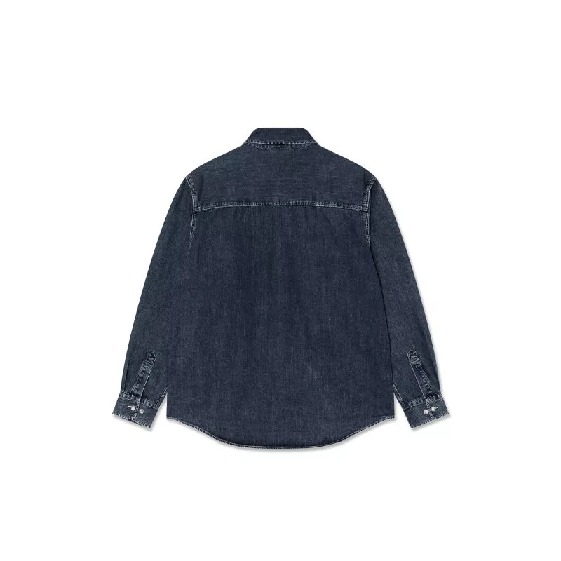 Polar Skate Co / Mike LS Shirt / Denim Washed Blue