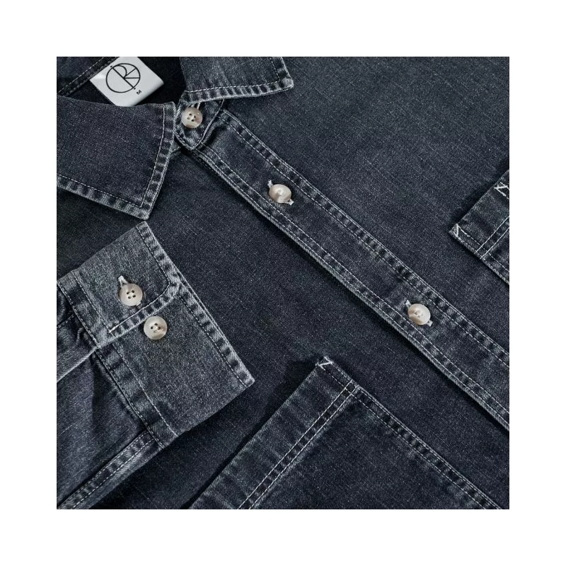 Polar Skate Co / Mike LS Shirt / Denim Washed Blue