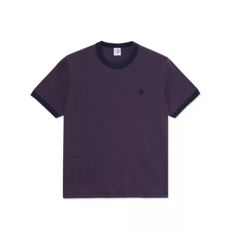 Polar Skate Co / Ringer Tee / Dark Violet Navy