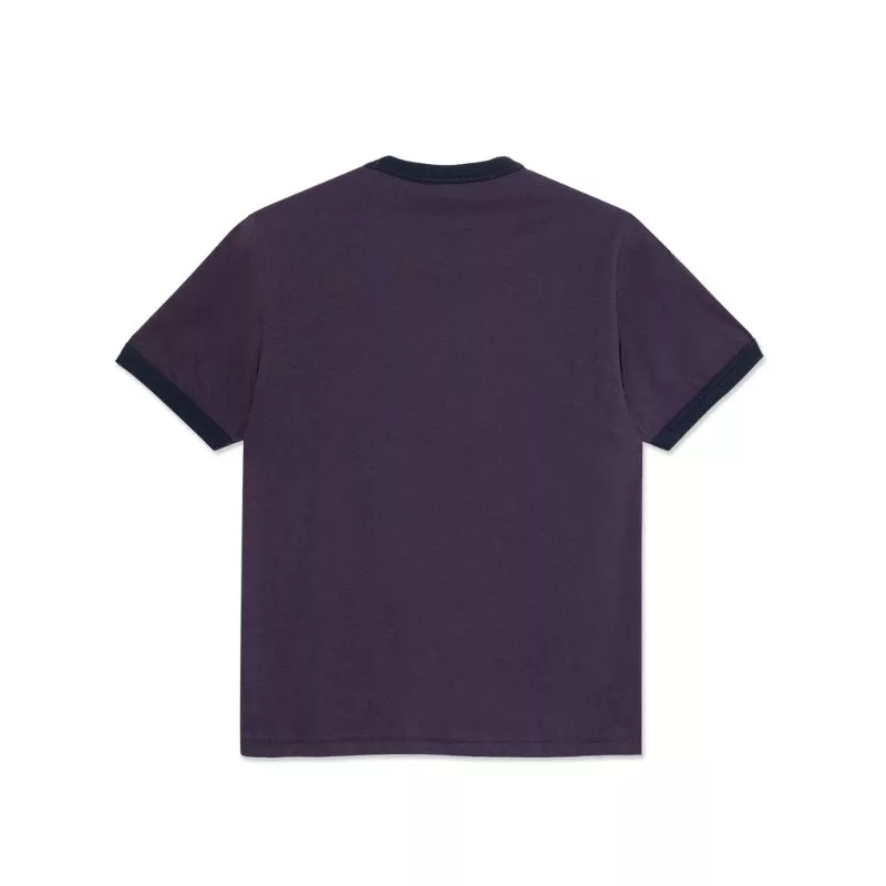 Polar Skate Co / Ringer Tee / Dark Violet Navy