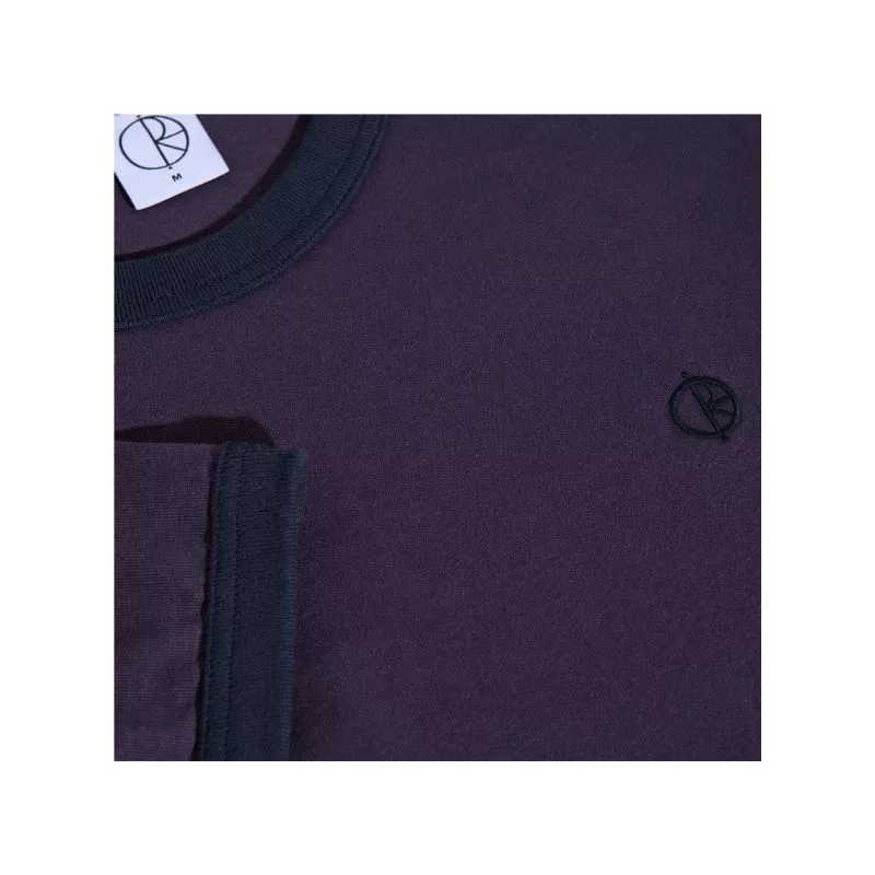 Polar Skate Co / Ringer Tee / Dark Violet Navy