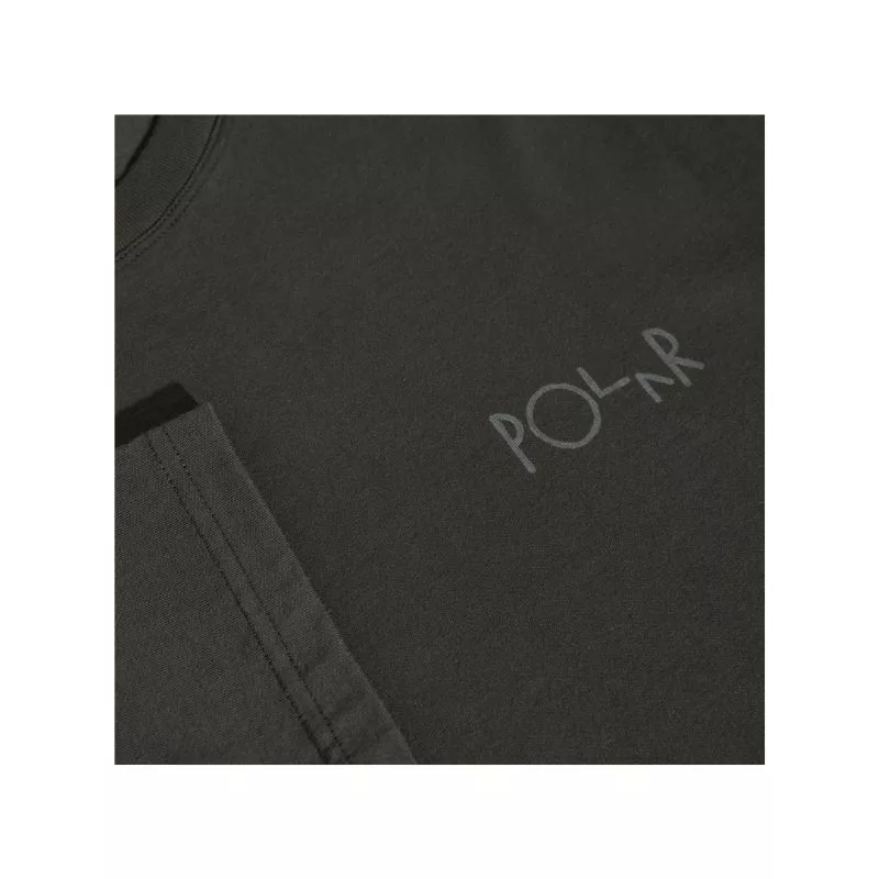 Polar Skate Co / Steve Long Sleeve Tee / Stroke Logo / Dirty Black