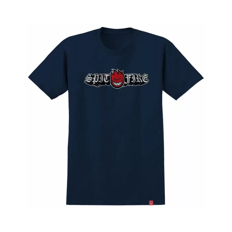 Spitfire Wheels / T-Shirt Youth / Old E Drop BigHead / Navy