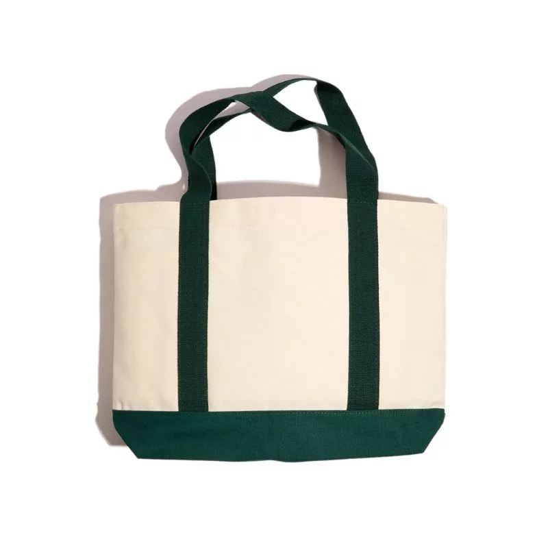 Skateboard Cafe / 45 Tote Bag / Cream Forest Green