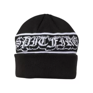 Spitfire Wheels Beanie Old E Drop Black White