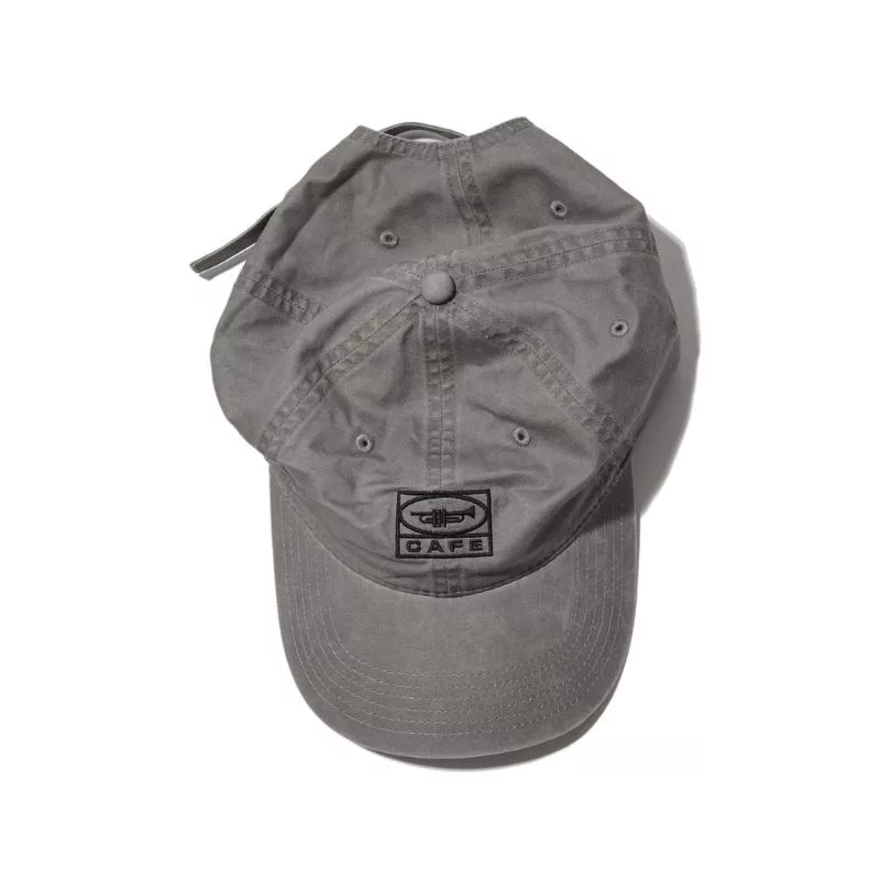 Cafe Skateboard / 45 6 panel Cap / Whashed Black Black
