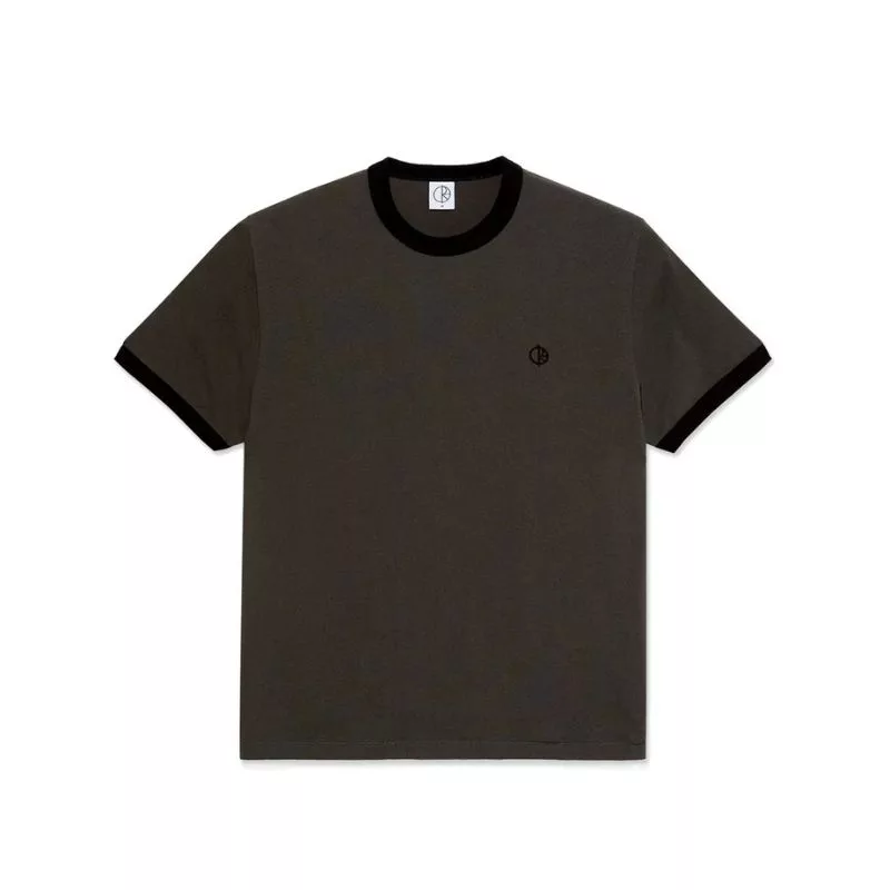 Polar Skate Co / Ringer Tee / Dirty Black Black