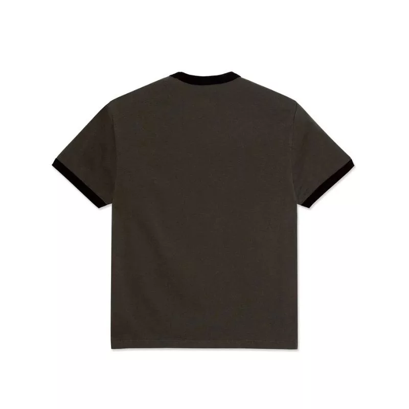 Polar Skate Co / Ringer Tee / Dirty Black Black