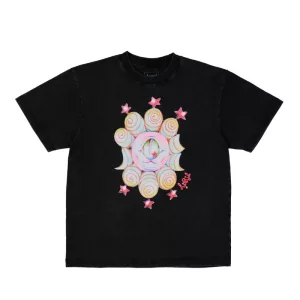 April Shane By Ema Gaspar Tee Vintage Black