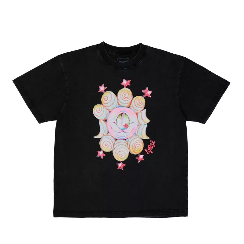 April / Shane By Ema Gaspar Tee / Vintage Black