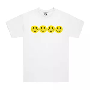Limosine Glitter smile tee white
