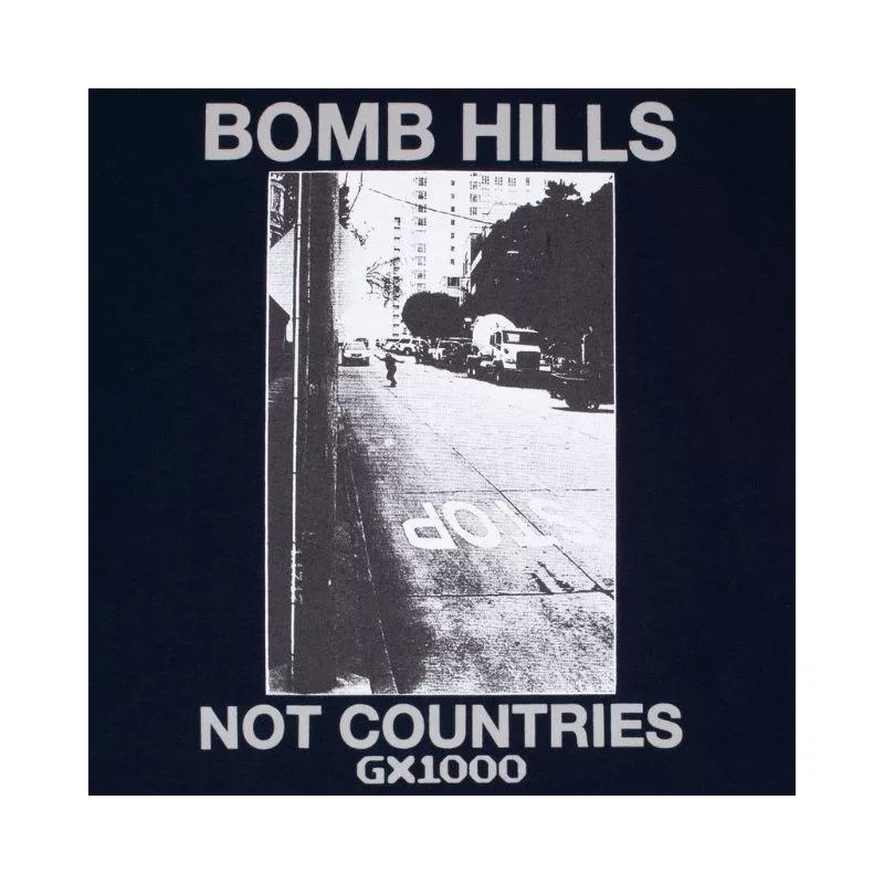 GX1000 / T-Shirt Bomb Hill Not Countries / Navy Grey