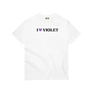 Violet! I Heart Violet T-shirt white