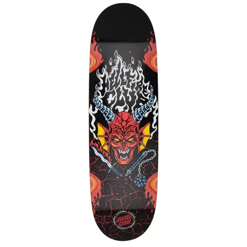 Santa Cruz / Decks Stanger Things Egg / Hellfire Club Flames / 9.0&Prime; x 32&Prime;