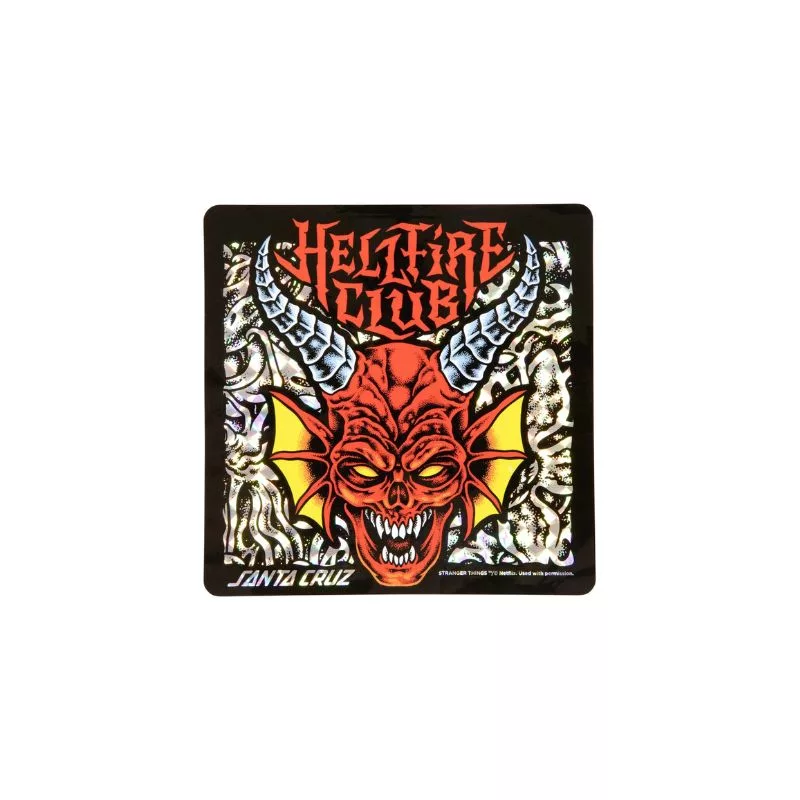 Santa Cruz / Decks Stanger Things Egg / Hellfire Club Flames / 9.0&Prime; x 32&Prime;